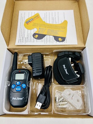 Petainer PET998DRB1 DOG TRAINING COLLAR SYSTEM Rehargeable Water-Resistant,  LNC