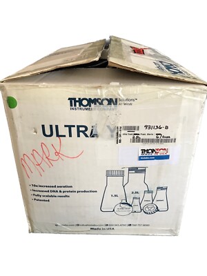 (6/Cs) THOMSON 2.5L PP Ultra Yield Graduated Shaker Cell Culture Flask Baffled