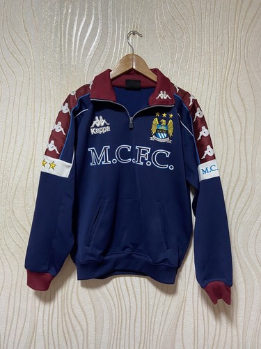 MANCHESTER CITY 1997 1999 1/4 ZIP TRAINING SWEATSHIRT KAPPA