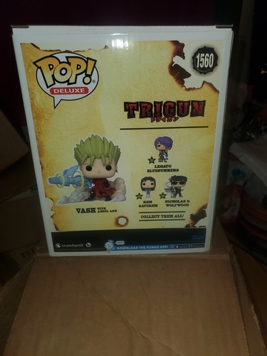 トライガン ヴァッシュ エンジェルアーム POP! FUNKO ファンコ ダ有 Funko Pop! Trigun - Vash with Angel Arm Glow in the Dark #1560