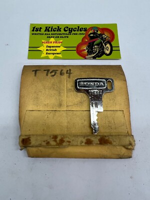 Vintage TEC Honda Factory Pre Cut Motorcycle Key # T7564 OEM
