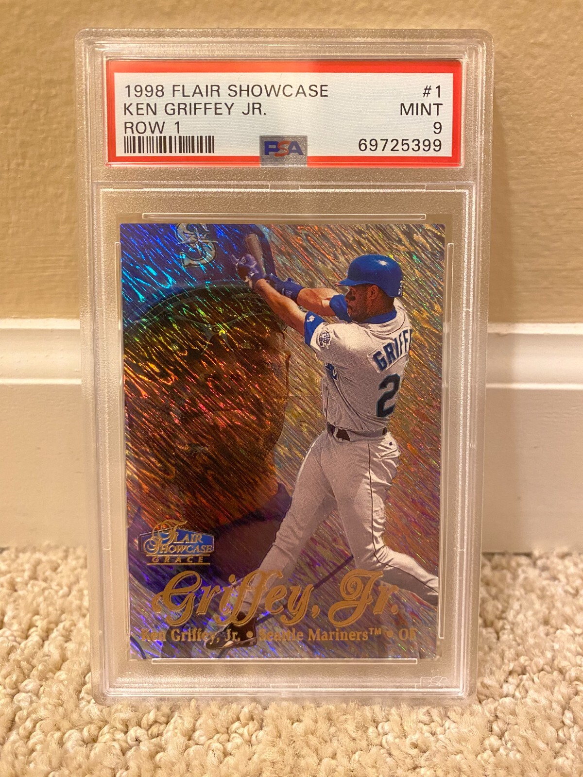 1998 Flair Showcase Row 1 #1 Ken Griffey Jr. Mariners HOF