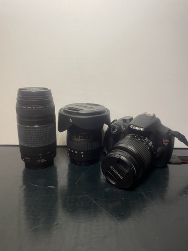 CANON EOS REBEL T5 DIGITAL CAMERA BUNDLE, Tokina lense