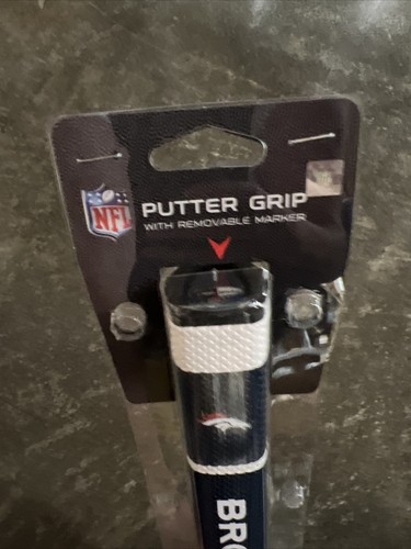 NEW Team Golf NFL Denver Broncos Navy/White Jumbo Putter Grip w/ Ball Marker