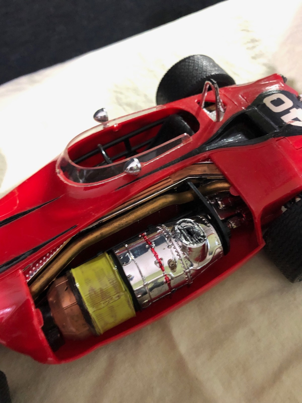 STP INDIANAPOLIS TURBINE CAR # 40 1/20 BUILT MODEL PARNELLI JONES DETAILED RARE