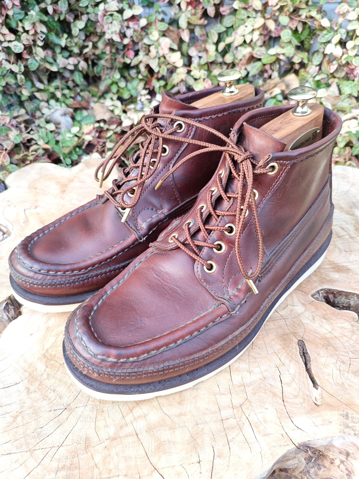 靴 RUSSELL MOCCASIN / sporting chukka boots Russell Moccasin Sporting Clay Chukka Leather Shoes Boots 7E