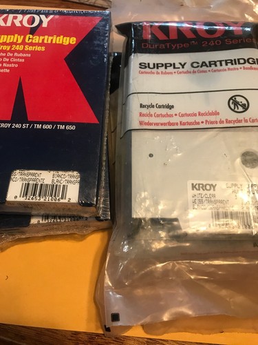 Kroy Supply Cartridge 240 Series # 2227502 Photoclip Sealed Retail Plastic READ!