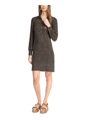 MICHAEL MICHAEL KORS Женский пуловер на зеленых пуговицах, короткое платье-рубашка XS