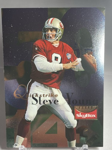 中学生　ファーストマスター 1996 Fleer Shell FACT Steve Young #108 San Francisco 49ers