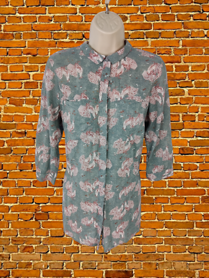 grey colour printed shirt