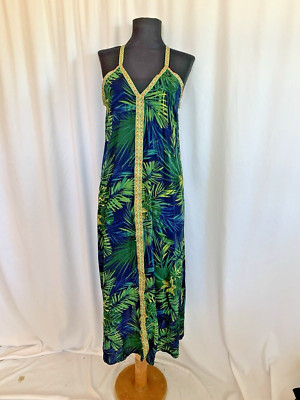 America & Beyond Tropical Leaf Print Dress / Cover Up - Size Extra Small NWOT