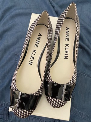Anne Klein Akhastobe 3D Abstract Checked Block Pump Heel SZ 6M New in box, L@@K!