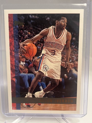 97 TOPPS NBA ALLEN IVERSON PSA10 アイバーソン Allen Iverson 1996-97 Topps Finest Gold RC PSA 9 Gem 10 Auto