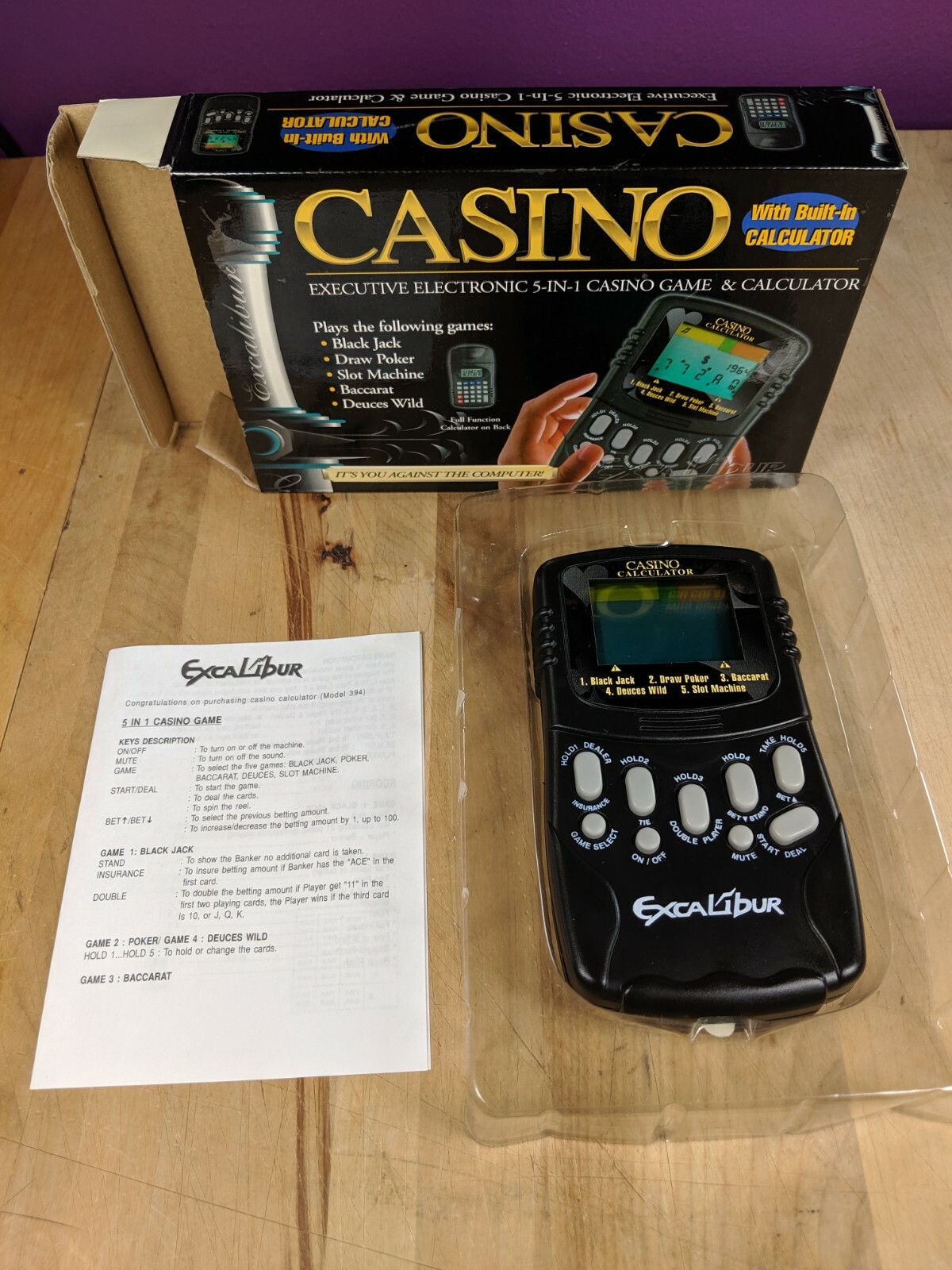 Купить Электронная настольная игра Excalibur Executive 5 in 1 Casino ...