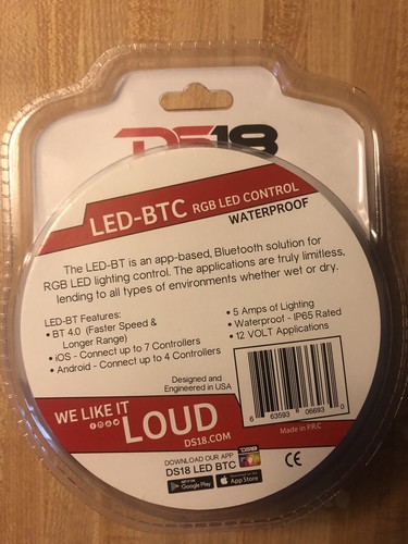 LED Bluetooth Remote Control For Lighting DS18 LED-BTC RGB RF APP