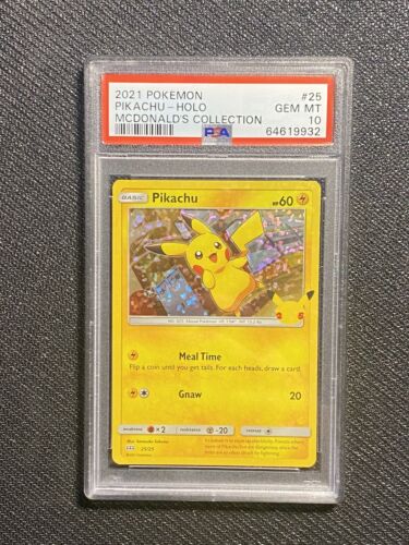 PSA 10 GEM MINT - Pikachu 25/25 HOLO - Pokémon 25th PSA 10 GEM MINT - Pikachu 25/25 HOLO - Pokémon 25th