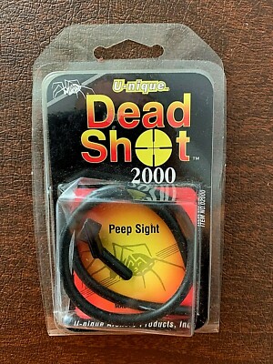 Vintage U-nique Archery Products Dead Shot 2000 String Peep Sight - Made in USA