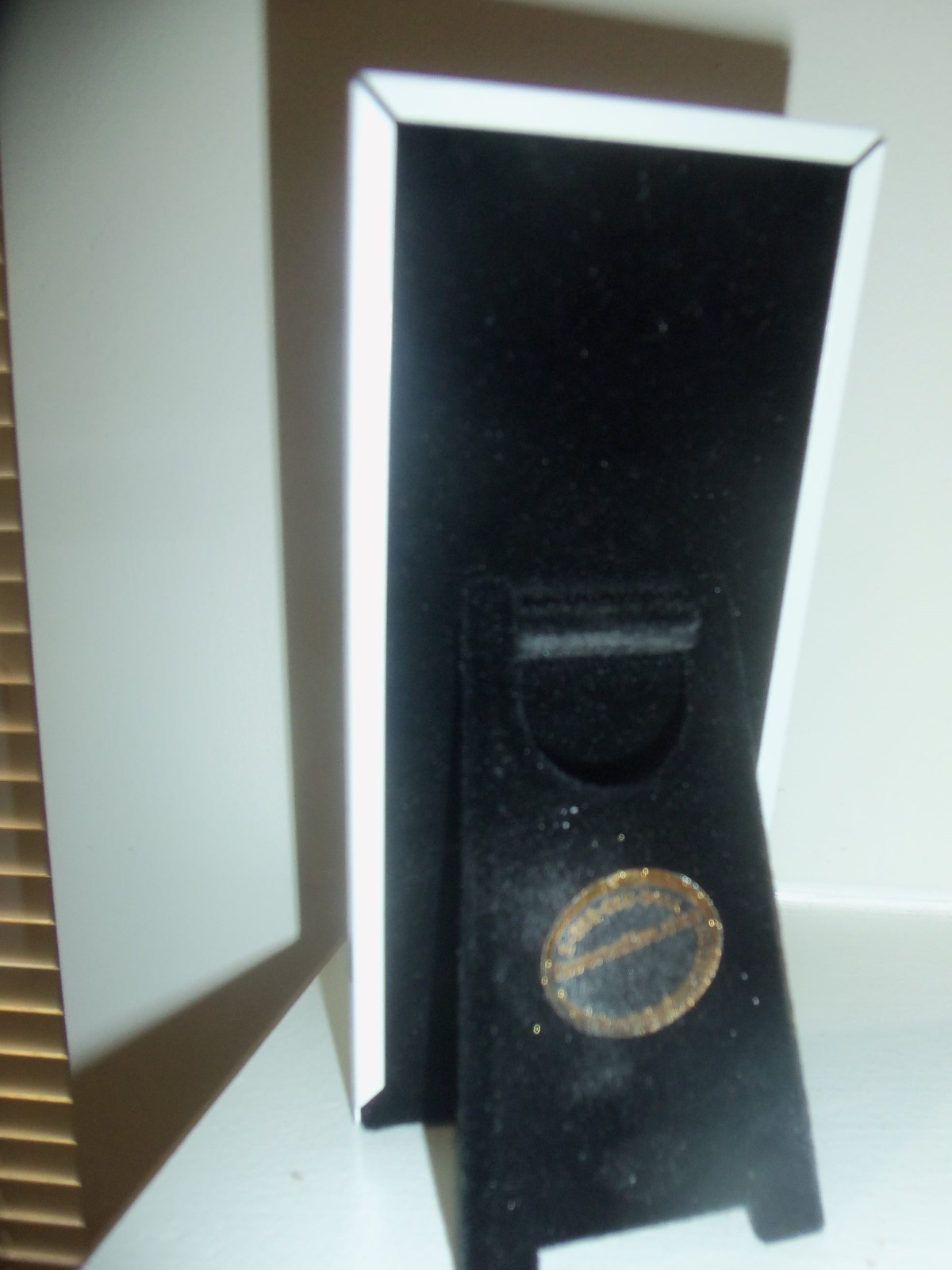 Silvertone Baby Frame with Teddy Bear  holds wallet size photo small 2 1/2 by 6