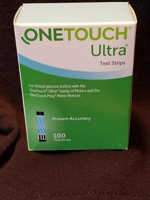 One Touch Ultra Test Strips 100 Count Exp 3-31-2024 Lifescan