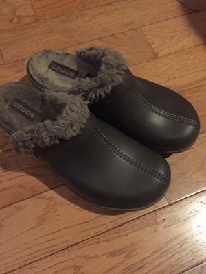 fur clogs women's shoes