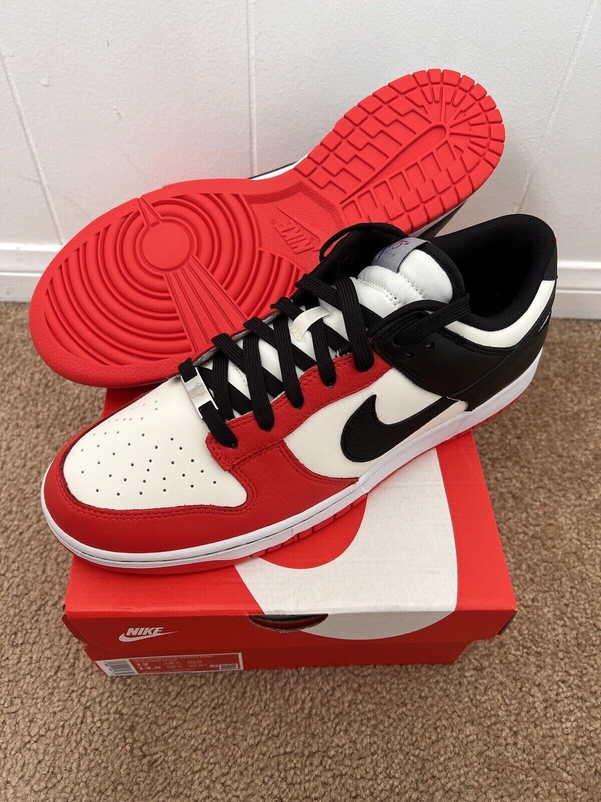 ナイキ　DUNK LOW NBA Chicago 27cm Finally They Changed This! NBA x Nike Dunk Low Chicago