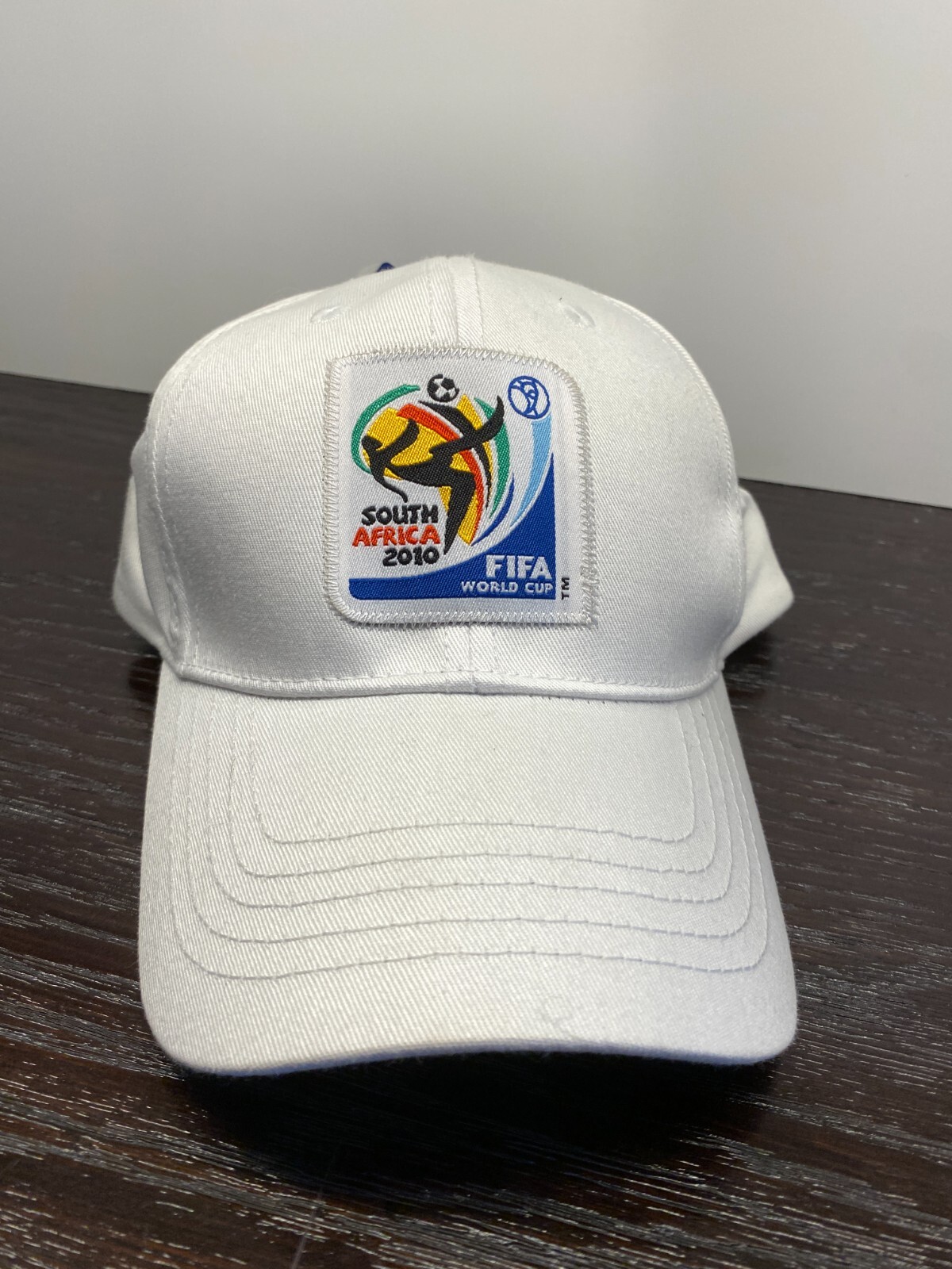 当時物！■FIFA WORLD CUP 2010■サッカーキャップ 57cm Fifa World Cup 2010 Hat Adult One Size White Adjustable