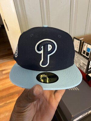 HATCLUB PHILLIES NEW ERA 59FIFTY VETERANS STADIUM PATCH 7 3/8 ICY BLUE
