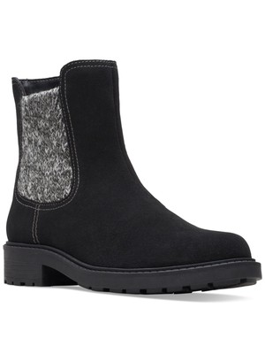 Женский черный свитер CLARKS COLLECTION с вставками Opal Sky на блочном каблуке Chelsea 8 М