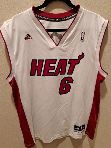 lebron james white miami heat jersey