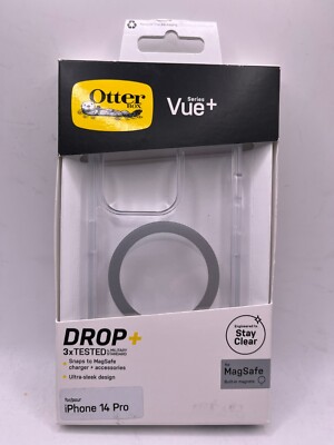 OtterBox Vue+ Series Case for iPhone 14 14 Pro 14 Plus 14 Pro Max MagSafe Clear