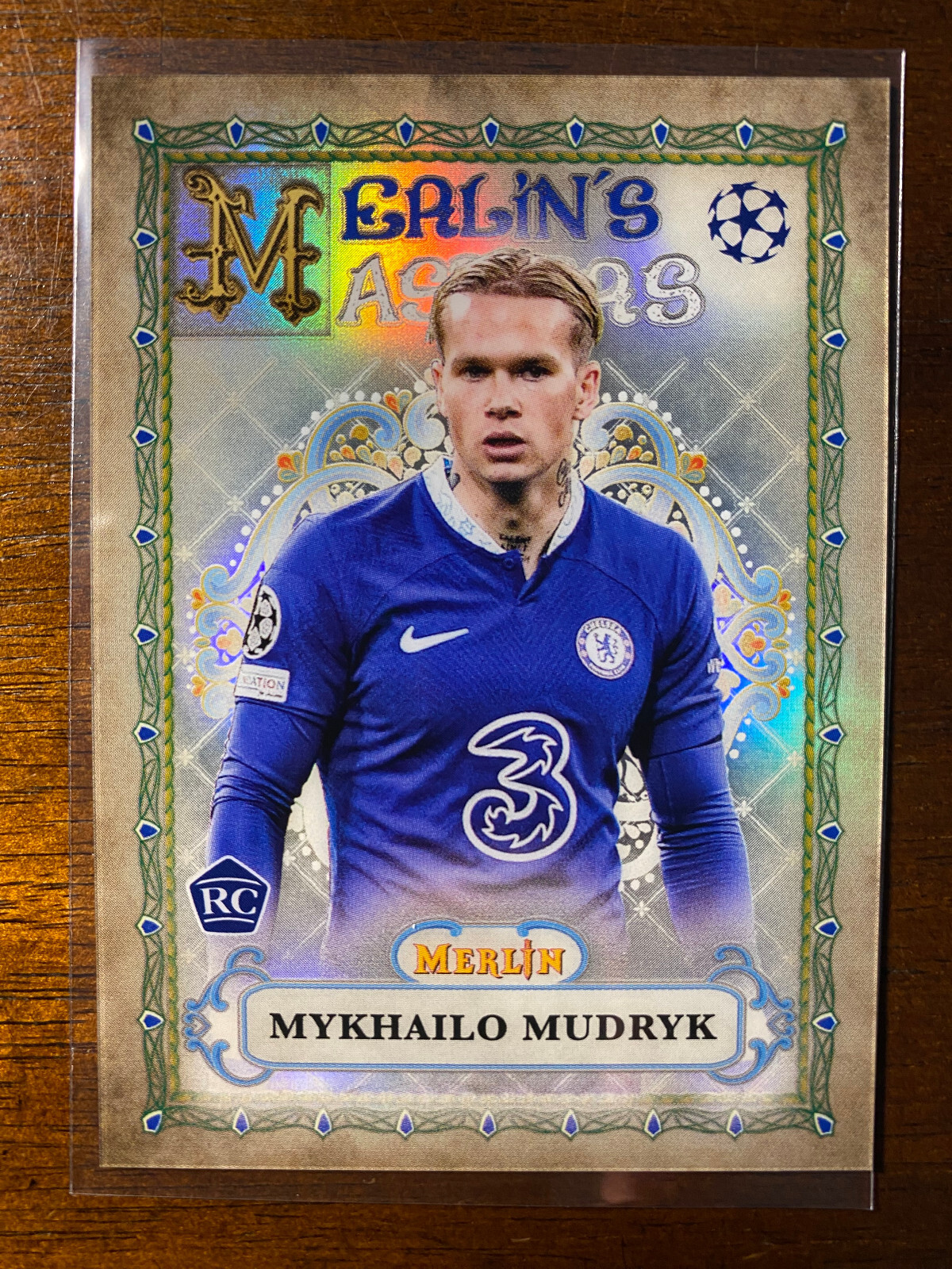 2022-23 Topps Chrome Merlin UEFA Mykhailo Mudryk #MM-2 RC