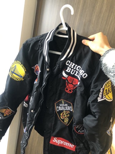 Supreme Nike NBA Teams Warm-Up Jacket Black | eBay