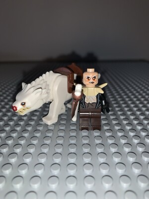 LEGO  White Warg Wolf - Lord of the Rings, Hobbit Retired Mini figure 79002