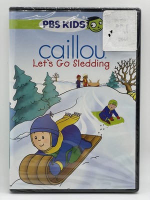 PBS Kids Caillou DVD Let's Go Sledding Brand NEW Factory Sealed In Original Pkg