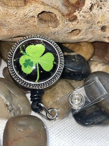 Irish Lucky Lady  Celtic Badge holder id lanyard NURSE TEACHER BIRTHDAY GIFT MOM