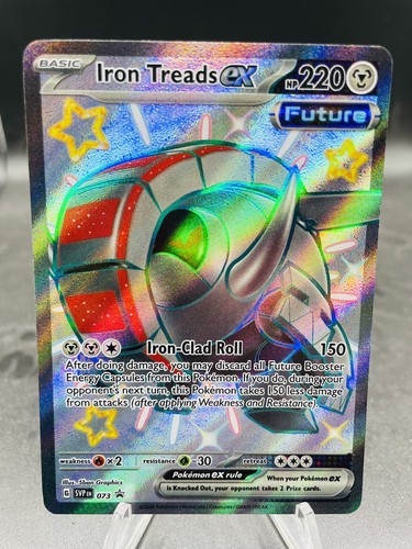 Pokemon Iron Treads ex SVP 073 Paldean Fates Full Art Holo Pokemon Iron Treads ex SVP 073 Paldean Fates Full Art Holo