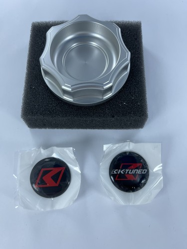 K-Tuned Silver Billet Oil Cap Honda Acura Civic Integra S2K B18 B16 K20 J32 D16