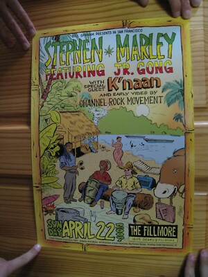 Stephen Marley Poster Jr. Gong Bob Son K'naan April 22 2007 K Naan Knaan