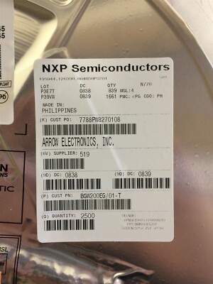 BGW200EG/01 NXP IC RF TXRX+MCU WIFI 68LFLGA ROHS 20 PIECES