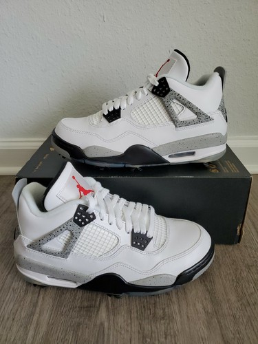Nike Air Jordan 4 Golf Shoes Men's Size 7 / Wmns 8.5🔥 White Nike Air Jordan 4 Golf Shoes Men's Size 7 / Wmns 8.5🔥 White