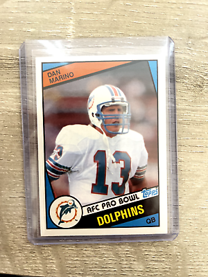 Dan Marino 1984 Topps Rookie Card RC Miami Dolphins #123