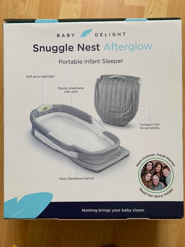 snuggle nest afterglow portable infant sleeper