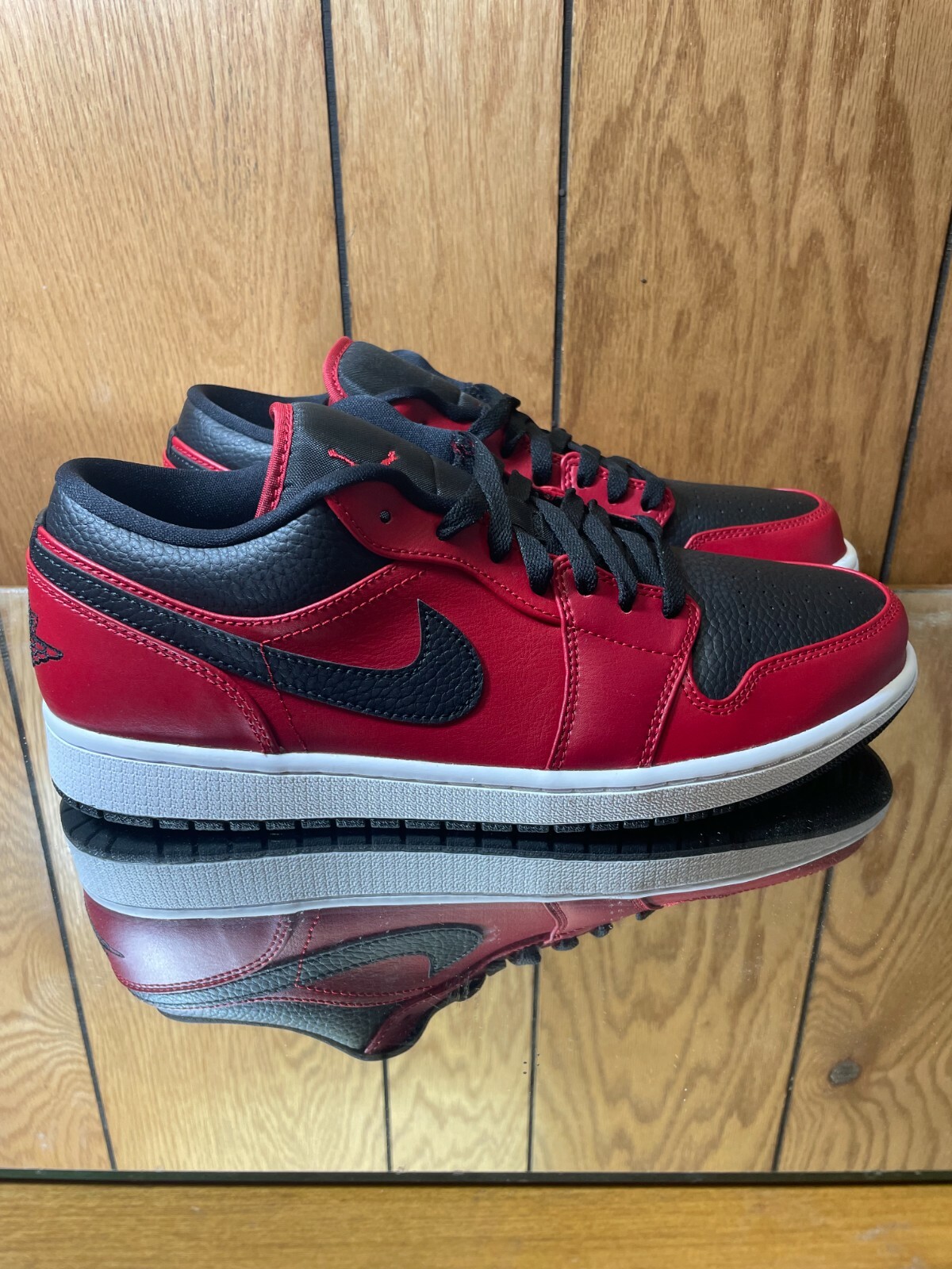 Nike Air Jordan 1 Low 'Reverse Bred' 553558-605 Men's Shoes