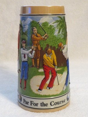 Par for the Course 1992 Budweiser Golf Sports Stein Mug Anheuser Busch