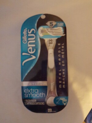 Gillette Venus Platinum Extra Smooth  5 Blade Razor - NIP