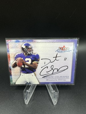 2001 Fleer Dante Culpepper On Card Auto