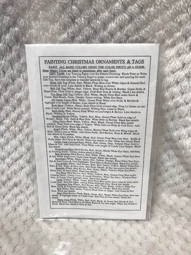 Workshoppe Originals 26 Ornament Gift Tag Pattern Kit CH 110 NIP