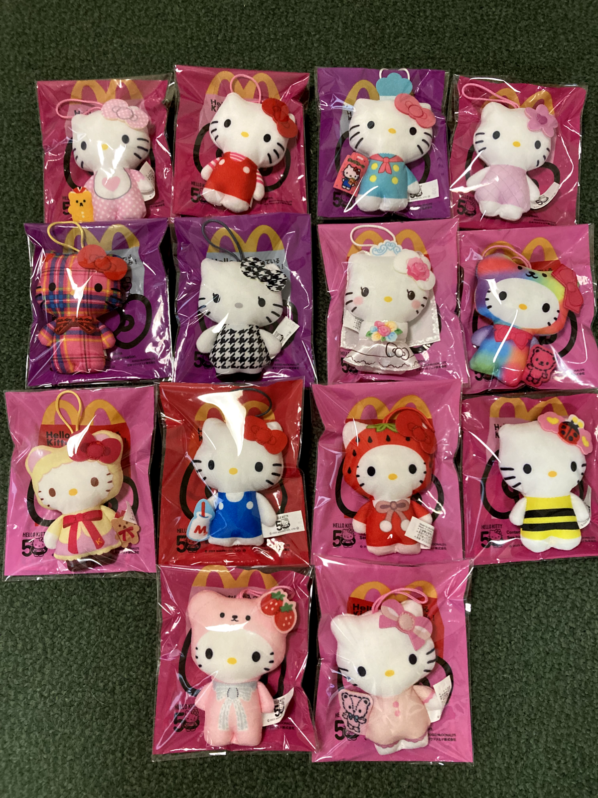 Hello Kitty 50th Anniversary 2023 Happy Meal Toys Set