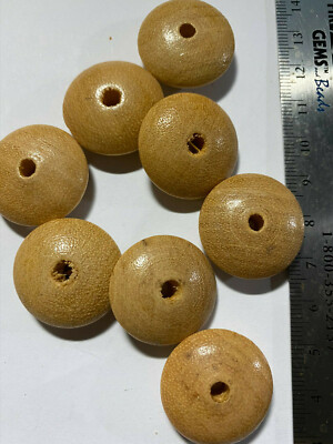 Large Hole Woods Beads for Macrame
