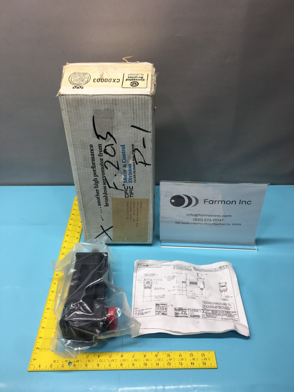 Pacific Scientific R33GSNC-HS-NS-NV-03 Brushless Servomotor, 130553